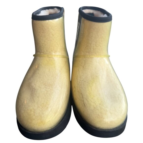 Ugg Shoes Womens Size 8 Natural Tan Classic Clear Mini Boots Waterproof Outdoors - Picture 5 of 11